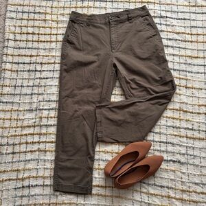 Old Navy Women’s Brownish High Waist OG Chinos ankle pants L
